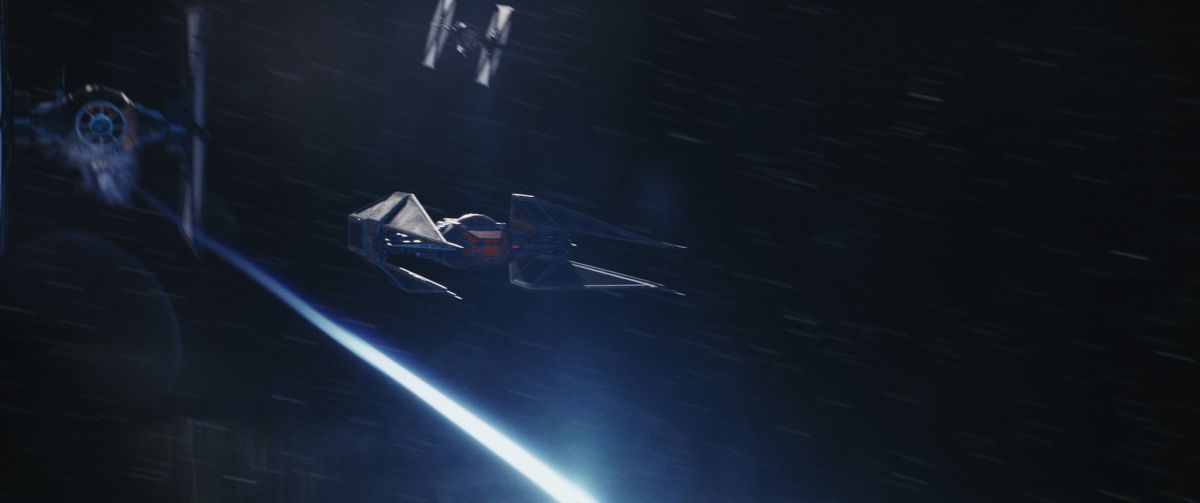 Star Wars: The Last Jedi
Kylo Ren's TIE Silencer
Photo: Industrial Light & Magic/Lucasfilm
Â©2017 Lucasfilm Ltd. All Rights Reserved.