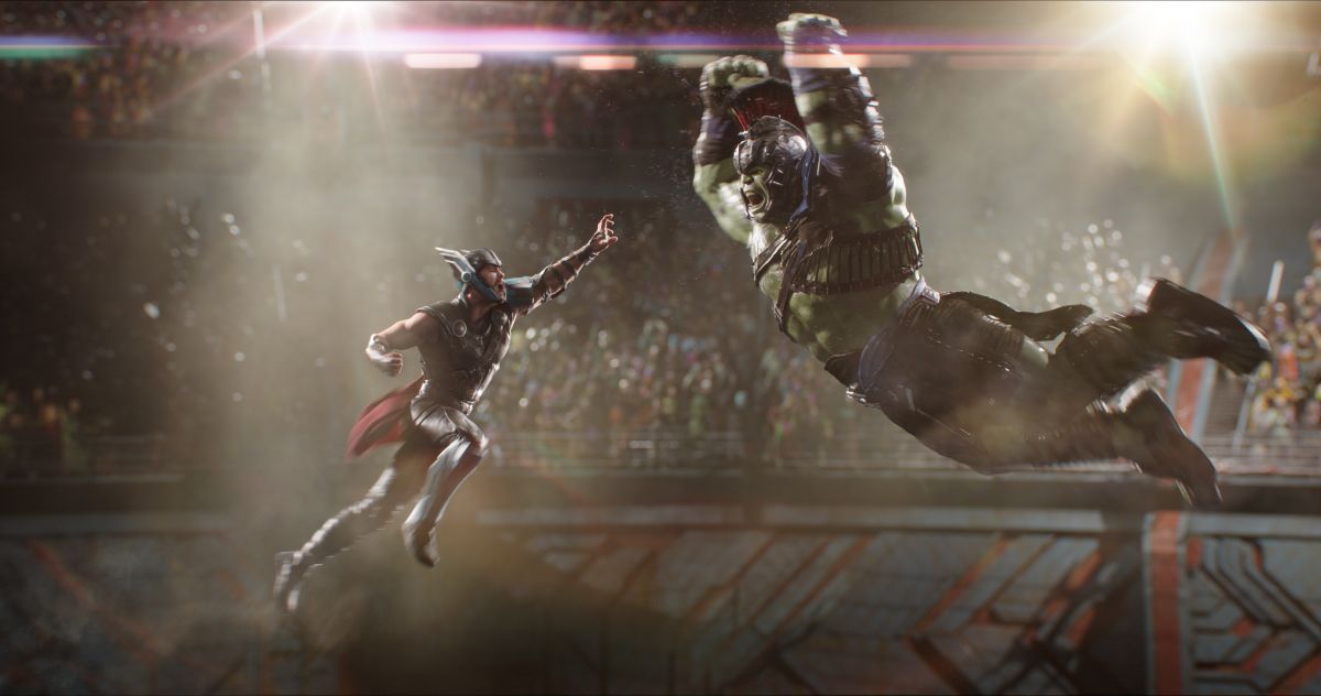 Resultado de imagem para thor ragnarok thor vs hulk