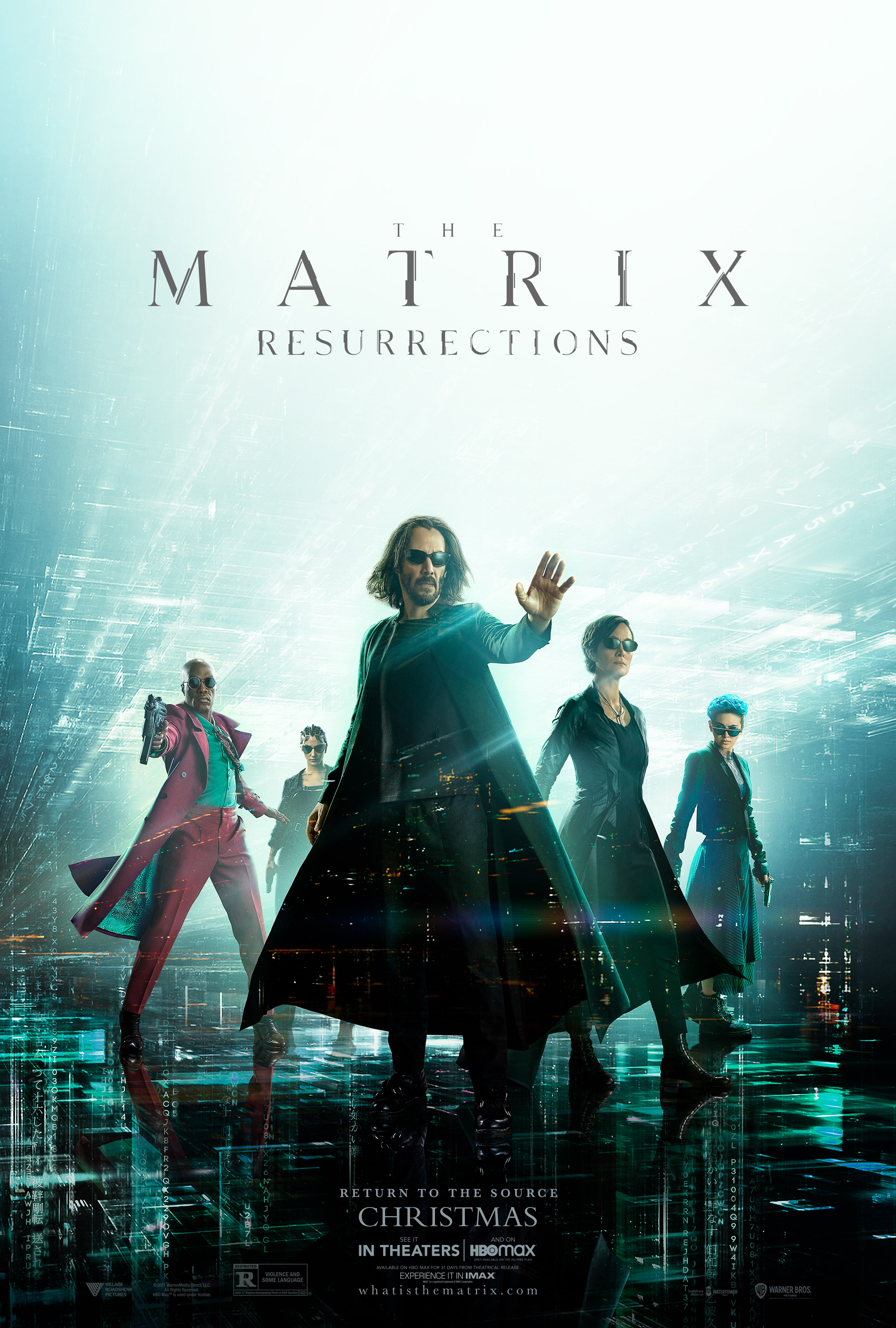 Neo Employs His Signature Move on The Matrix Resurrections Poster