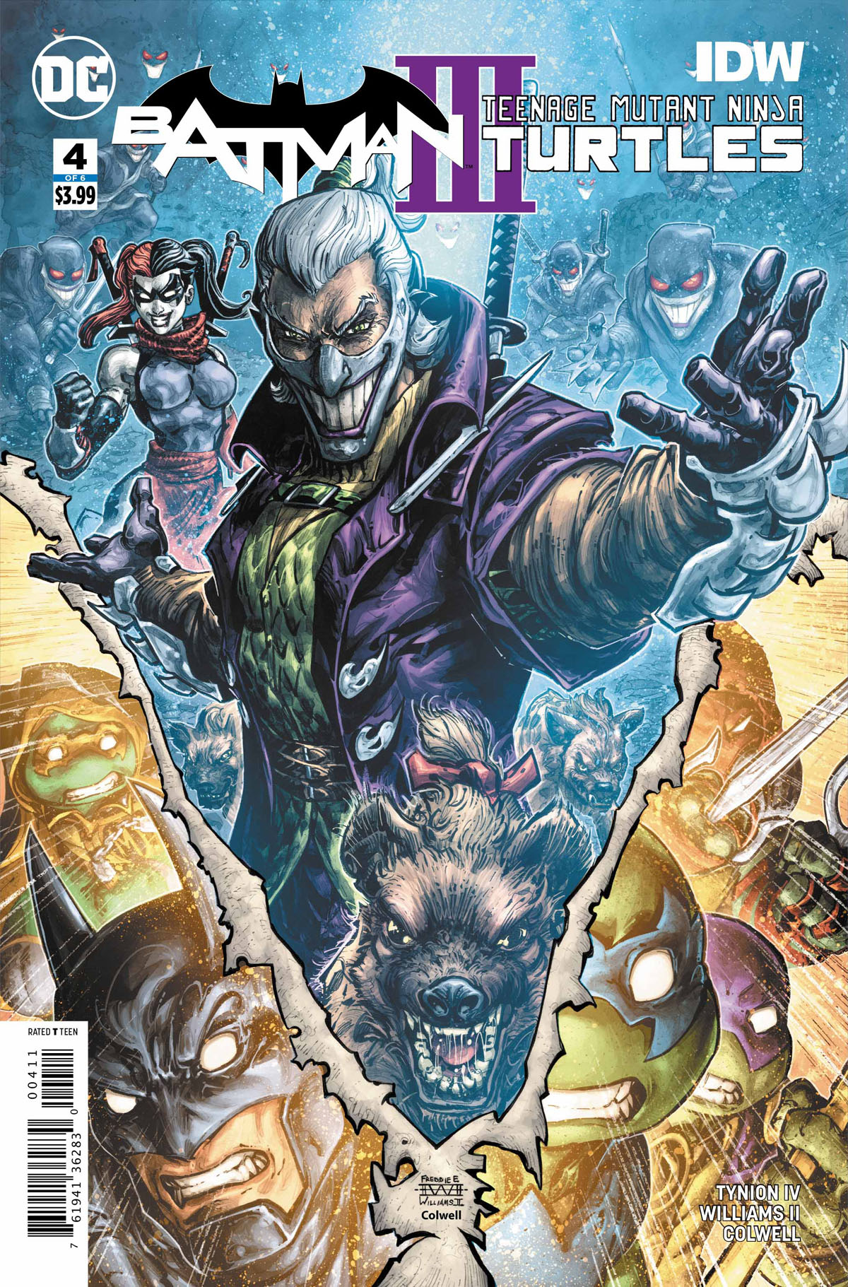 Batman/Teenage Mutant Ninja Turtles III #4 cover