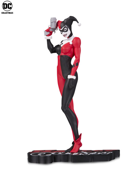 HARLEY QUINN RED, WHITE & BLACK STATUE by Michael Turner