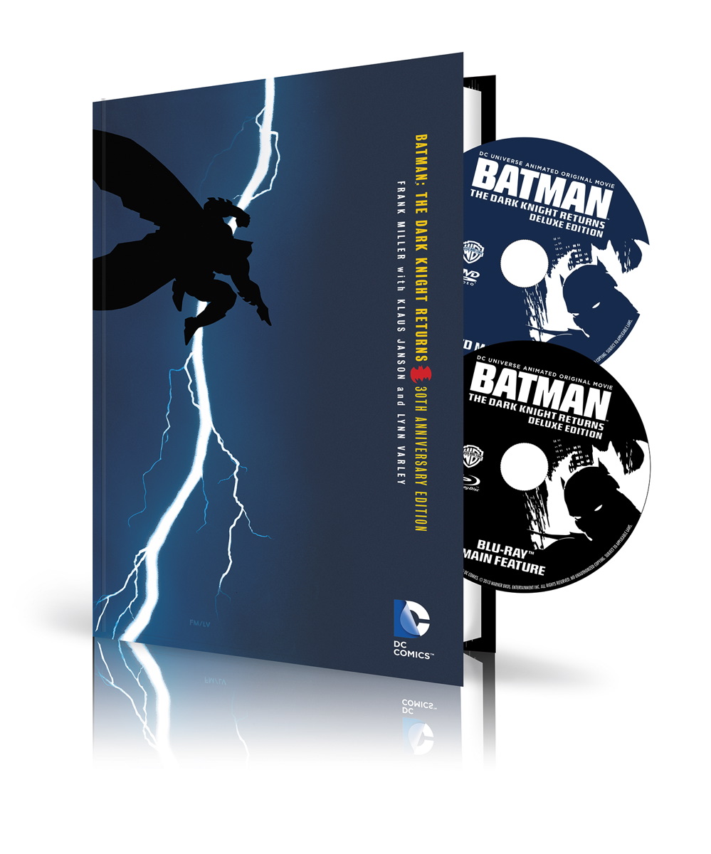 BATMAN: THE DARK KNIGHT RETURNS HC BOOK AND DVD/BLU-RAY SET