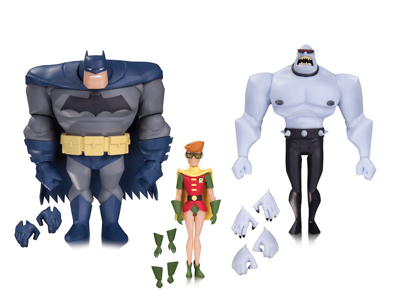 BATMAN: THE ANIMATED SERIES BATMAN, ROBIN AND MUTANT LEADER ACTION FIGURE 3-PACK