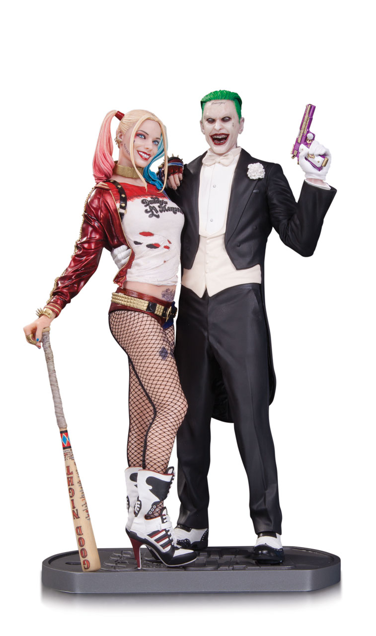 SUICIDE SQUAD MOVIE THE JOKER AND HARLEY QUINN STATUE