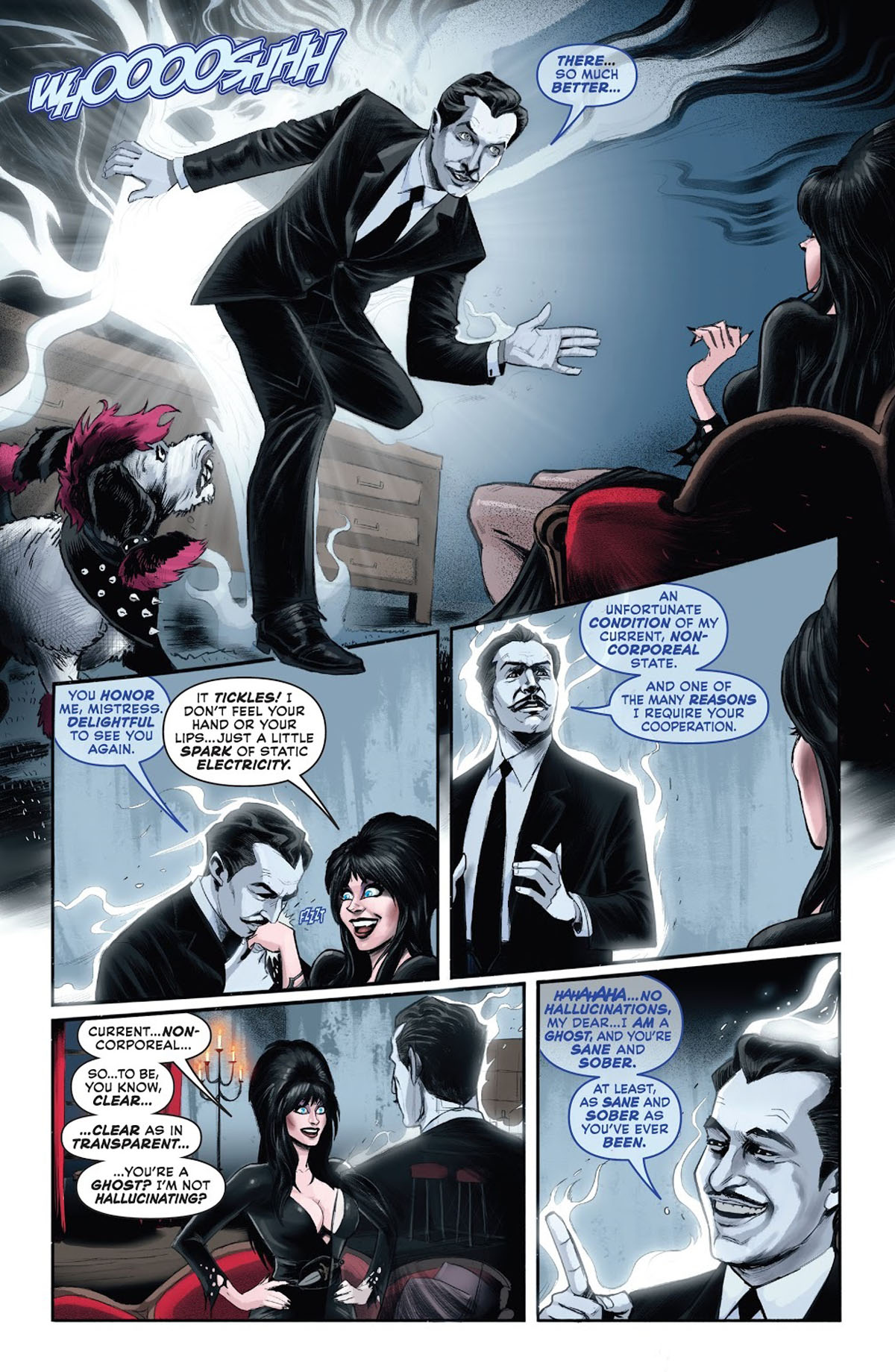 Elvira Meets Vincent Price #1 page 12 by Juan Samu