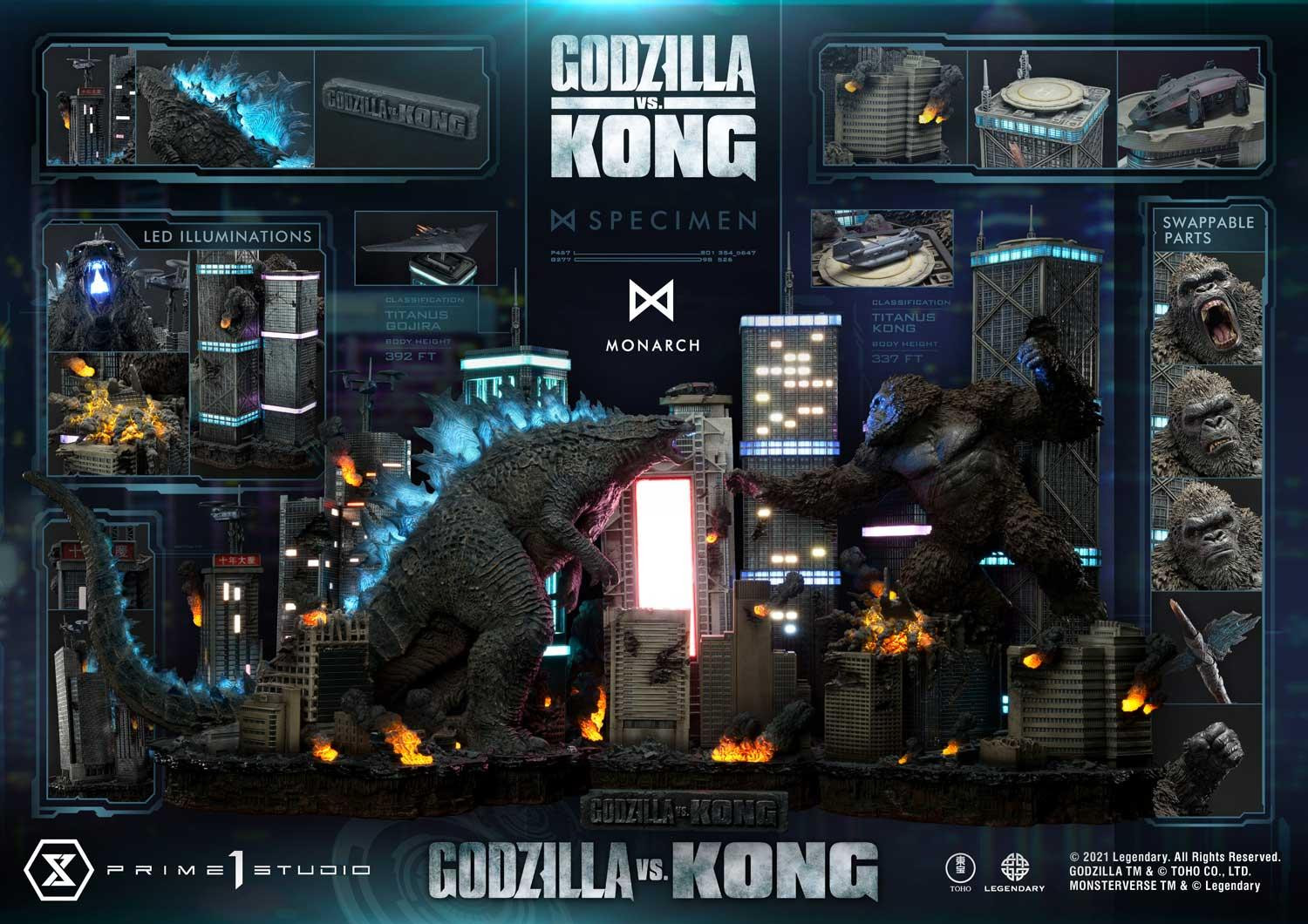 Godzilla vs. Kong statue 2