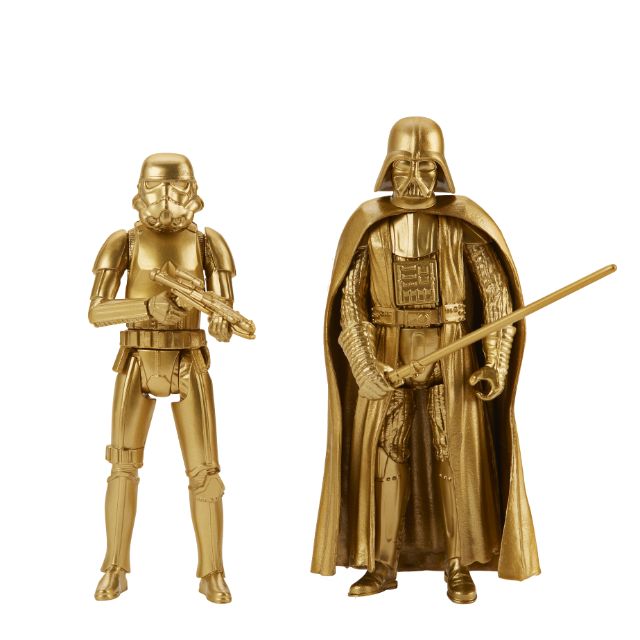 Gold Vader and Stormtrooper