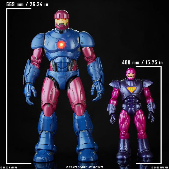 Size comparison with prior Sentinel figure.