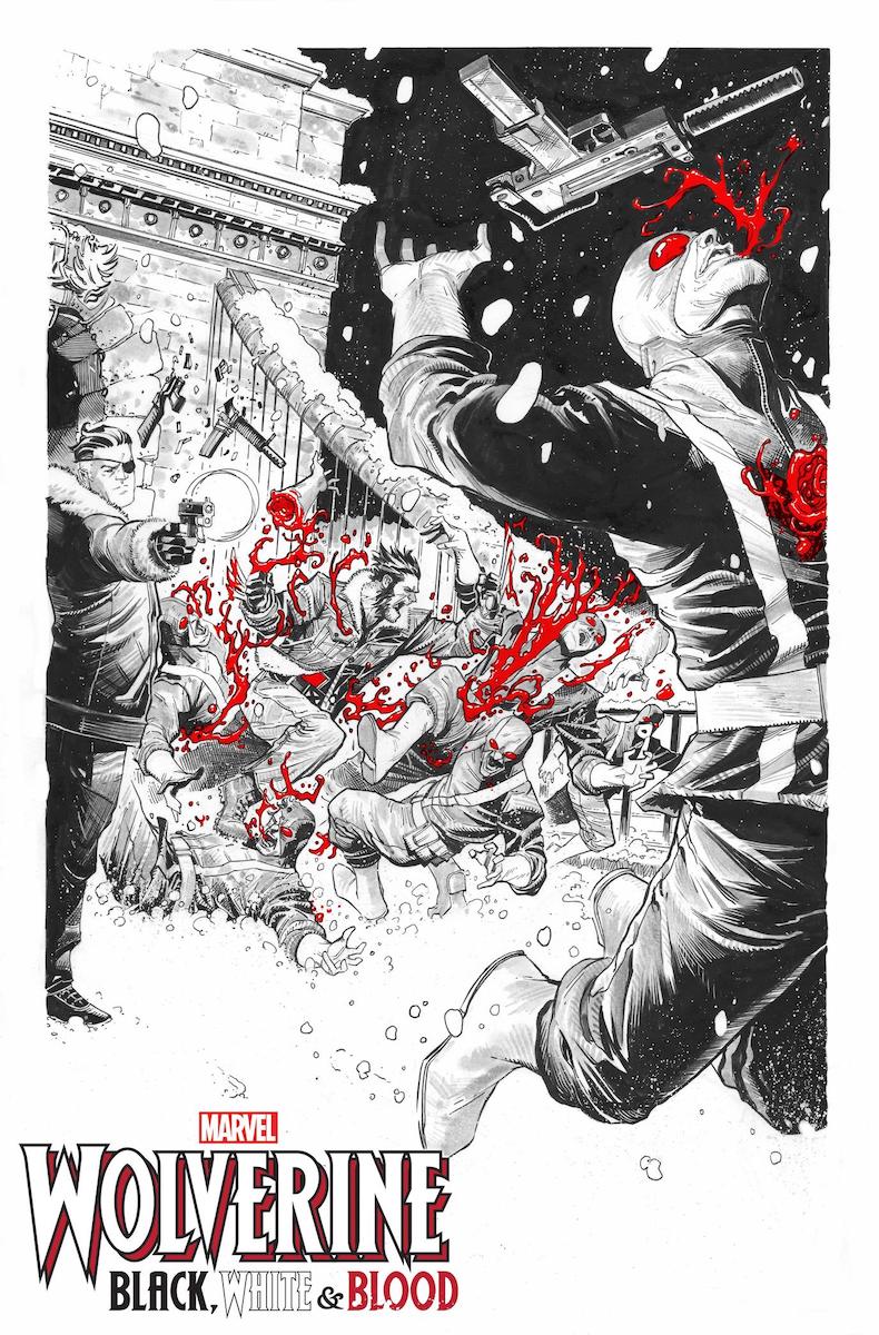 Wolverine: Black, White, and Blood Interiors by Joshua Casssara and GURU-EFX