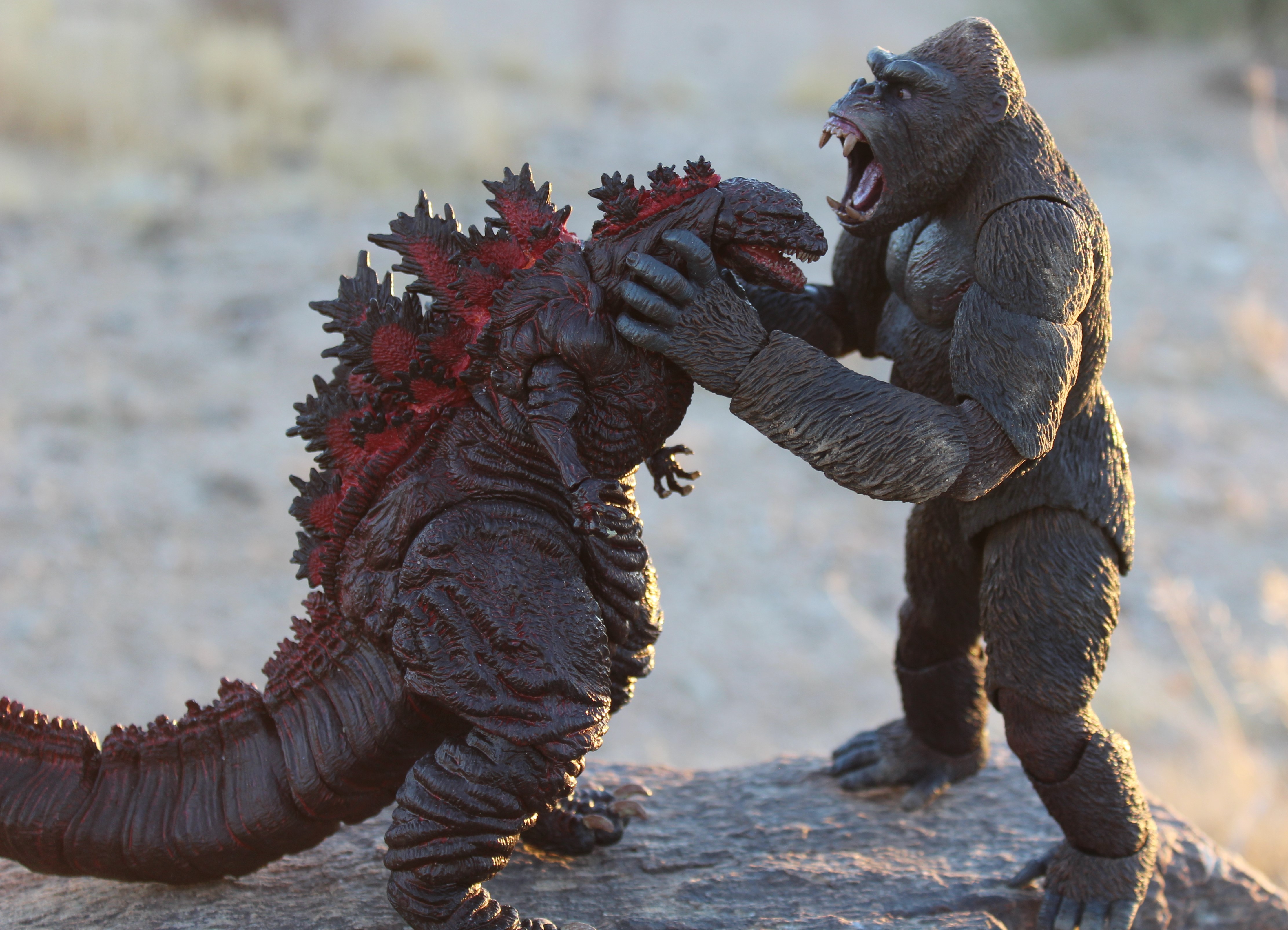 2021 King Kong Vs Godzilla Action Figure Movie Model Movable Joints