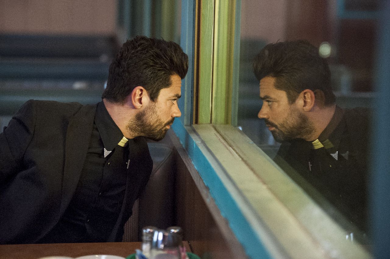 Dominic Cooper as Jesse CusterÂ - Preacher _ Season 1, Episode 5 - Photo Credit: Lewis Jacobs/Sony Pictures Television/AMC