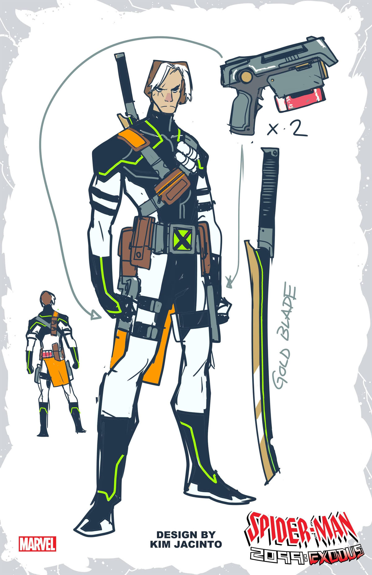 Kid Cable model sheet