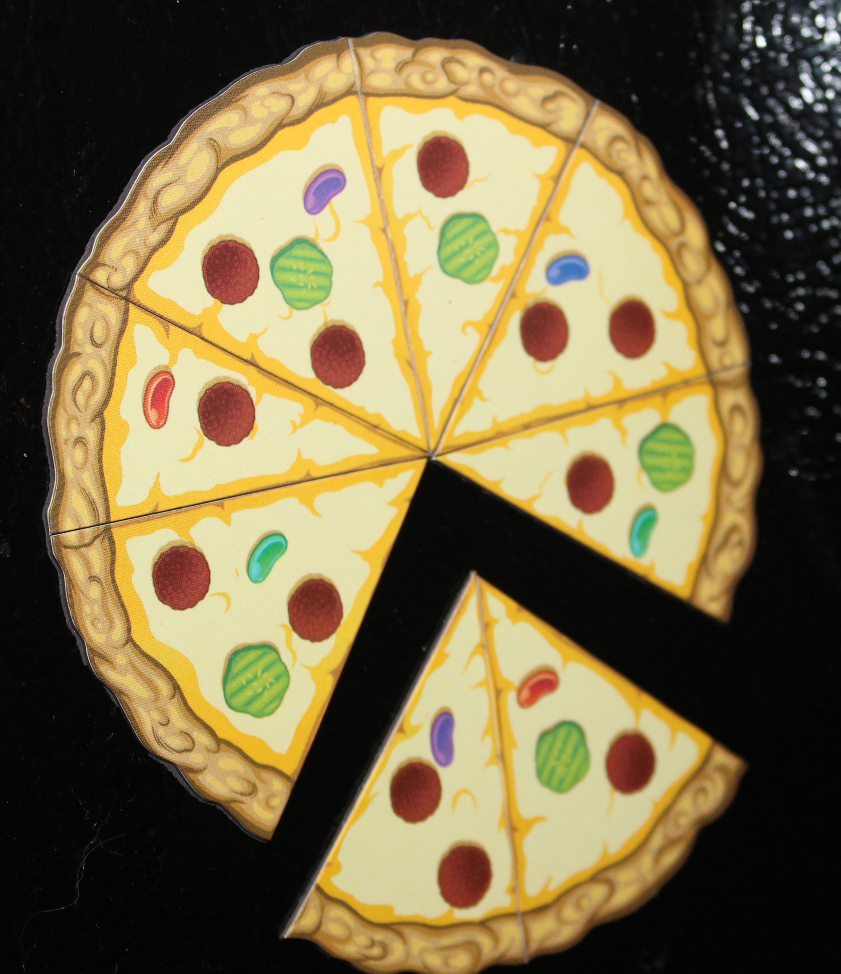 Pizza magnet by the slice