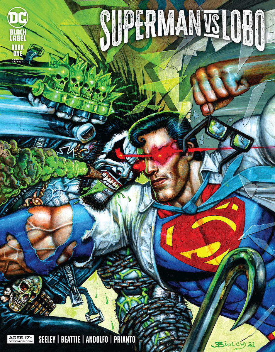 Superman vs. Lobo #1 Variant Cover by Simon Bisley