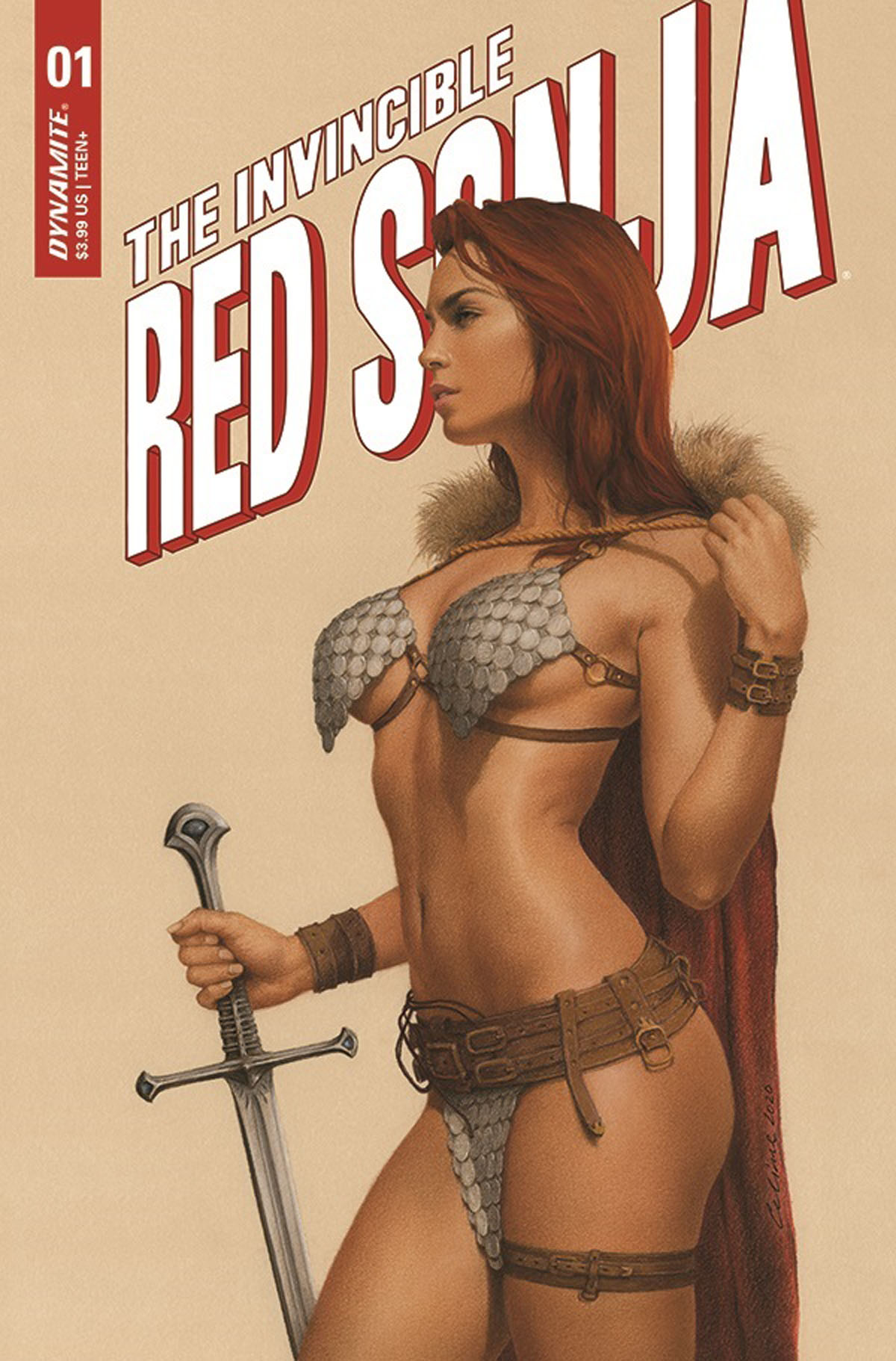 The Invincible Red Sonja #1 cover by Celine