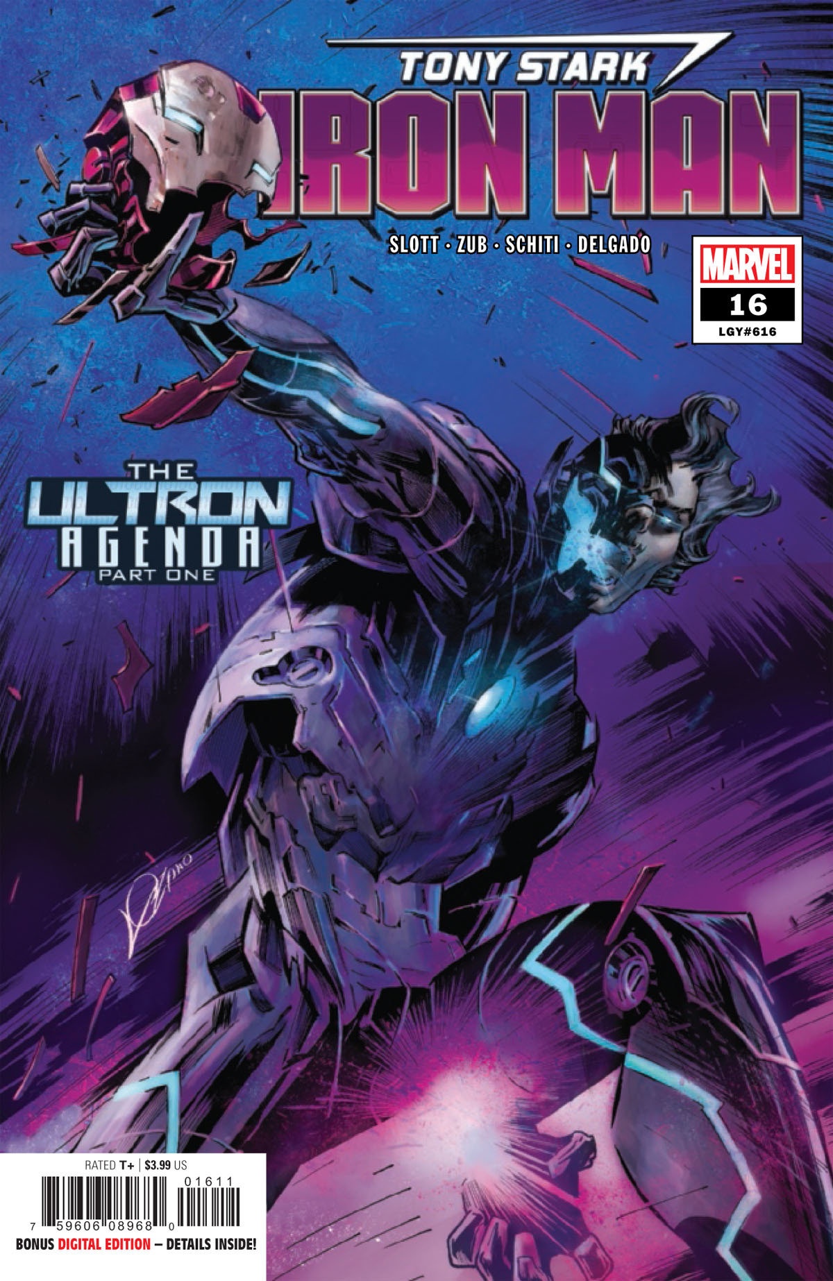 Tony Stark: Iron Man #16 cover