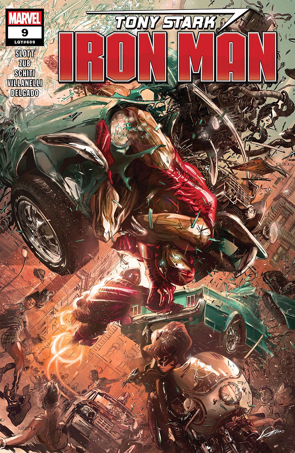 Tony Stark: Iron Man #9 cover