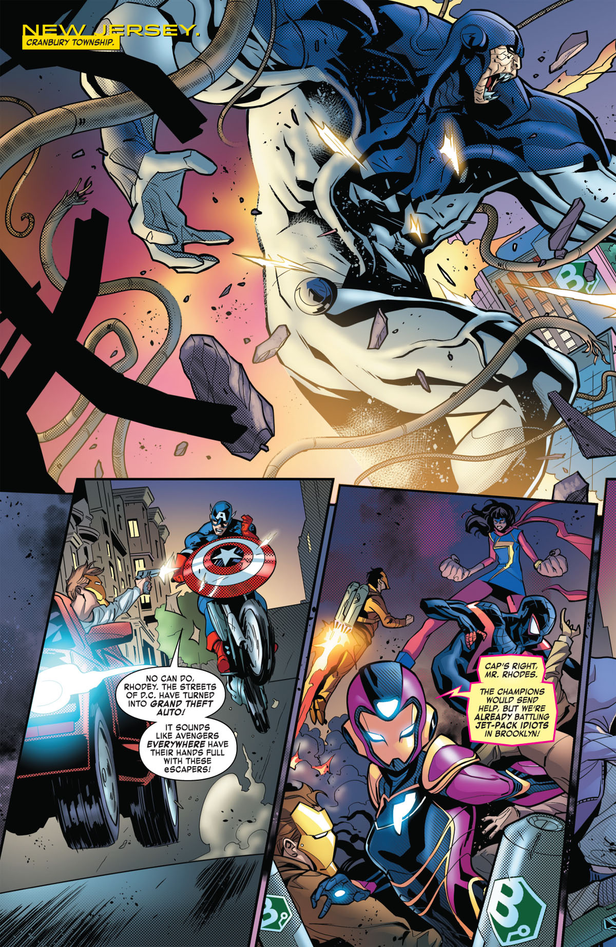Tony Stark: Iron Man #9 page 1