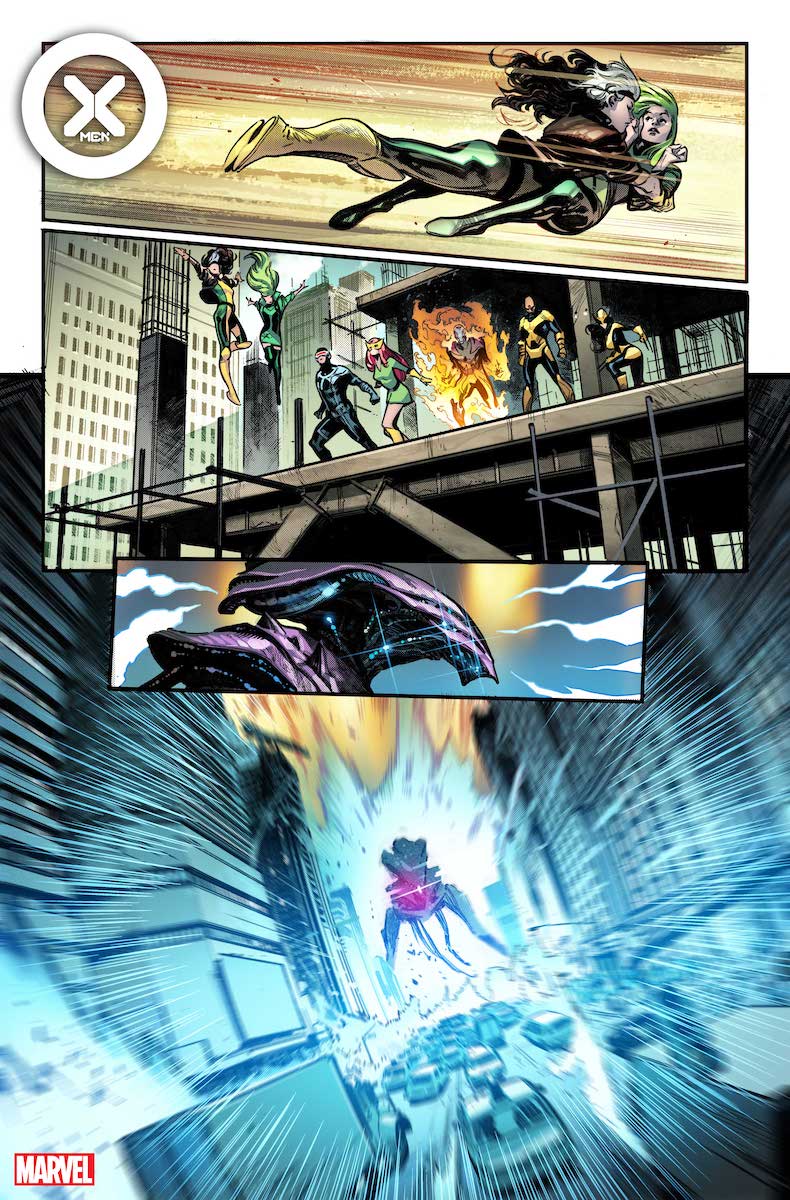 X-Men #1 Page 3 (Art by Pepe Larraz)
